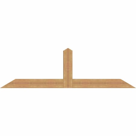 Ekena Millwork Portland Smooth Timber Gable Bracket, Western Red Cedar, 84"W x 24"H x 5 1/2"D x 5 1/2"F, 7/12 Pitch GBW084X24X0606POR00SWR